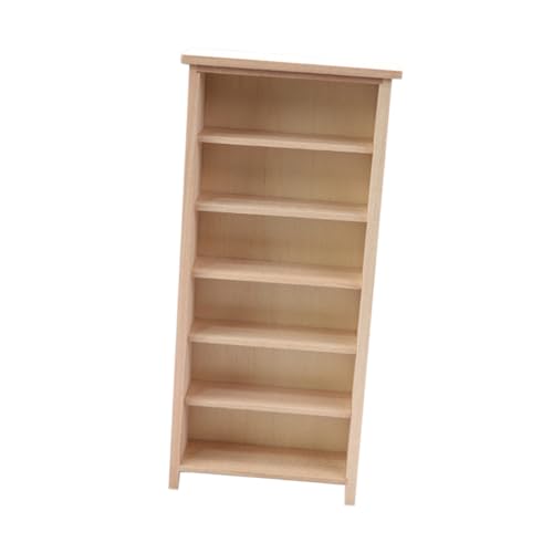 MUCKLILY Puppenhaus Mini Möbel Holz Vertikales Bücherregal Modell Für Dekoration Entzückendes Zubehör Für Kleine Hausdekor Und Puppenstubenmöbel MUCKLILY Puppenhaus Mini Möbel Holz Vertikales Bücherregal Modell Für Dekoration Entzückendes Zubehör Für Kleine Hausdekor Und Puppenstubenmöbel von MUCKLILY