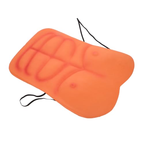 MUCKLILY Realistische Gefälschte Brustmuskeln für Männer Cosplay Kostümprop EVA Muskeloberteil Verstellbar Komfortabel Halloween Maskerade Party von MUCKLILY