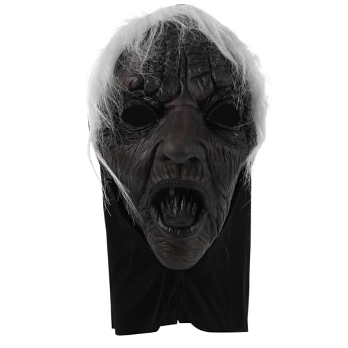 MUCKLILY Realistische Hexenmaske mit Gruseligem Lächeln und Lebensechtem Zungeneffekt Vollgesichts maske für Erwachsene Komfortabel Atmungsaktiv Langlebig für Halloween Kostüm party und MUCKLILY Realistische Hexenmaske mit Gruseligem Lächeln und Lebensechtem Zungeneffekt Vollgesichts maske für Erwachsene Komfortabel Atmungsaktiv Langlebig für Halloween Kostüm party und von MUCKLILY