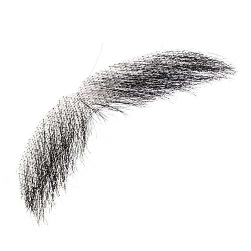 MUCKLILY Realistischer Männer-Schnurrbart aus Echtem Haar Leicht Anzubringen Entfernen Einzigartiges Design für Theater Cosplay Kostümpartys und Festivals Schwarze Farbe Komfortabel und MUCKLILY Realistischer Männer-Schnurrbart aus Echtem Haar Leicht Anzubringen Entfernen Einzigartiges Design für Theater Cosplay Kostümpartys und Festivals Schwarze Farbe Komfortabel und von MUCKLILY