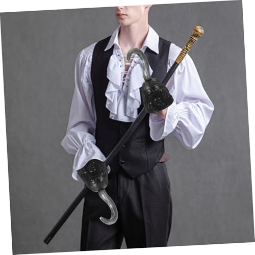 MUCKLILY Realistischer Piratenhaken aus Leichtem Kunststoff für Sicher und zu Tragen Accessoire für Halloween Piratenpartys und Karneval Schwarzer Design MUCKLILY Realistischer Piratenhaken aus Leichtem Kunststoff für Sicher und zu Tragen Accessoire für Halloween Piratenpartys und Karneval Schwarzer Design von MUCKLILY
