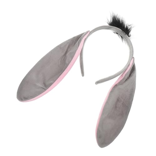 MUCKLILY Realistisches Eselohren Stirnband Kuscheliges Donkey Kostüm Zubehör für Fasching Karneval Erwachsene und Tierkopfschmuck Partyspaß MUCKLILY Realistisches Eselohren Stirnband Kuscheliges Donkey Kostüm Zubehör für Fasching Karneval Erwachsene und Tierkopfschmuck Partyspaß von MUCKLILY