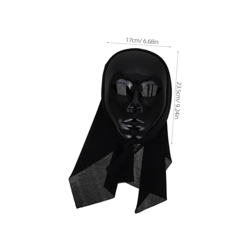 MUCKLILY Schwarze Vollgesichtsmaske Unisex für Halloween Party und Maskerade Realistische Maske mit Filigranen Details Vielseitig für Tanz Cosplay Themen und Streetdance Events Geeignet MUCKLILY Schwarze Vollgesichtsmaske Unisex für Halloween Party und Maskerade Realistische Maske mit Filigranen Details Vielseitig für Tanz Cosplay Themen und Streetdance Events Geeignet von MUCKLILY