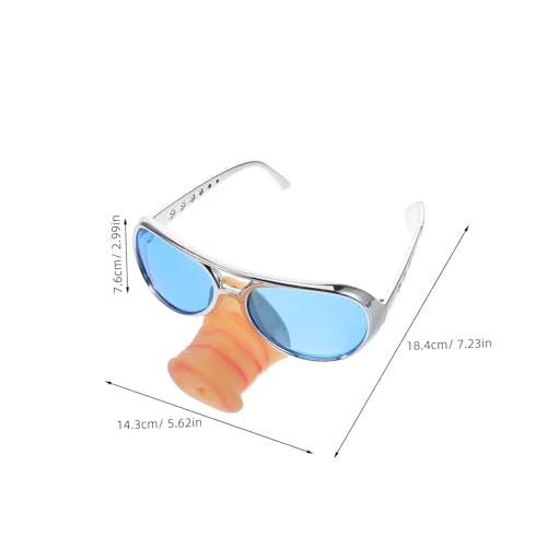 MUCKLILY Schweinenase Partybrille Party Neuheitsbrille Lustige Schweinenase Sonnenbrille Halloween Geburtstagsparty Geschenke Schweinekostümbrille Fotoautomaten Requisiten Party von MUCKLILY