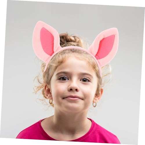 MUCKLILY Schweineohr Haarreif für Damen Weiches Plüsch Stirnband Leichtes Bequemes Accessoire für Cosplay Halloween Karneval Party Vielseitig Einsetzbar Perfektes und Fotorequisit von MUCKLILY