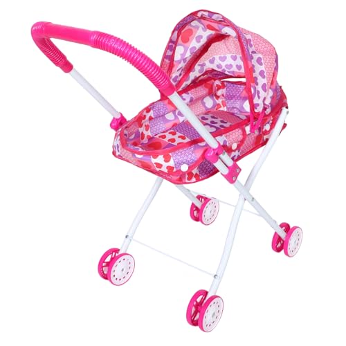 MUCKLILY Simulierter Babywagen Babypuppenwagen Kinderwagen -Kinderwagen für Puppenwagen Kinderwagenspielzeug Kinderspielzeug-Kinderwagen Eisenrahmen MUCKLILY Simulierter Babywagen Babypuppenwagen Kinderwagen -Kinderwagen für Puppenwagen Kinderwagenspielzeug Kinderspielzeug-Kinderwagen Eisenrahmen von MUCKLILY