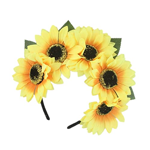 MUCKLILY Sonnenblumen Haarschmuck Haarreifen mit Komfortabler Textur Hawaii Partys Festivals und Fotoshootings Unvergessliche mit Diesem MUCKLILY Sonnenblumen Haarschmuck Haarreifen mit Komfortabler Textur Hawaii Partys Festivals und Fotoshootings Unvergessliche mit Diesem von MUCKLILY