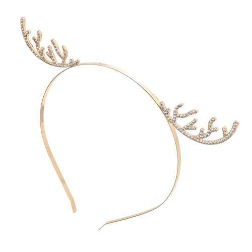 MUCKLILY Strass Rentier Haarreif mit Geweih und Schneeflocken Festliches Weihnachtsstirnband für Damen und Mädchen Trendiges Haar-accessoire für Weihnachts Halloween-partys MUCKLILY Strass Rentier Haarreif mit Geweih und Schneeflocken Festliches Weihnachtsstirnband für Damen und Mädchen Trendiges Haar-accessoire für Weihnachts Halloween-partys von MUCKLILY