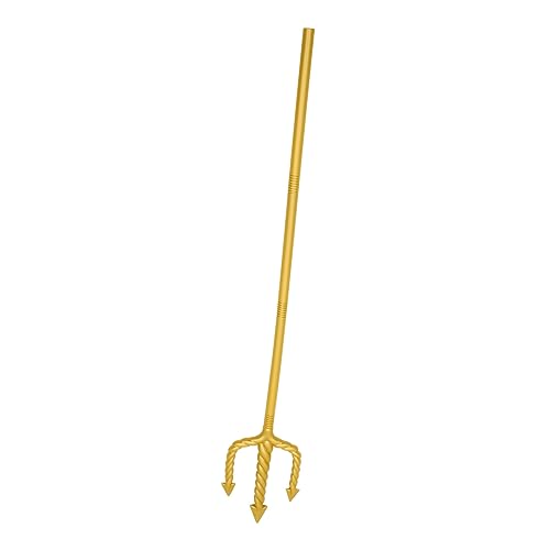MUCKLILY Teufelsgabel Cosplay Requisite Abnehmbarer Goldene Dreizackgabel für Halloween Karneval Kostümpartys Teufelskostümzubehör für Beeindruckende Auftritte MUCKLILY Teufelsgabel Cosplay Requisite Abnehmbarer Goldene Dreizackgabel für Halloween Karneval Kostümpartys Teufelskostümzubehör für Beeindruckende Auftritte von MUCKLILY