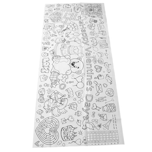 MUCKLILY Valentinstag-Doodle-Poster Parteiplakat Riesenposter zum Ausmalen Jumbo-Poster zum Ausmalen Happy Valentinstag-Banner Valentinstagskarten für die Kinderschule Papier MUCKLILY Valentinstag-Doodle-Poster Parteiplakat Riesenposter zum Ausmalen Jumbo-Poster zum Ausmalen Happy Valentinstag-Banner Valentinstagskarten für die Kinderschule Papier von MUCKLILY