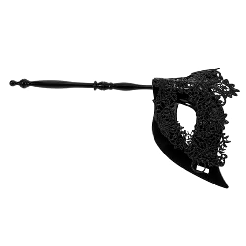 MUCKLILY Venezianische Spitzen-maske Damen Handgehalten Elegantes Design Komfortabler Sitz Atmungsaktiv Für Maskenball Halloween Karneval Fasching Party MUCKLILY Venezianische Spitzen-maske Damen Handgehalten Elegantes Design Komfortabler Sitz Atmungsaktiv Für Maskenball Halloween Karneval Fasching Party von MUCKLILY