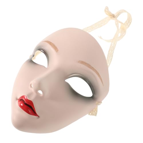 MUCKLILY Volle Gesichtsmaske Chinesischer Stil Handbemalte Dekorationsmaske für Frauen Hanfu Accessoire Kulturelle Schönheit Traditionelle Masquerade für Halloween Theater Partygebrauch MUCKLILY Volle Gesichtsmaske Chinesischer Stil Handbemalte Dekorationsmaske für Frauen Hanfu Accessoire Kulturelle Schönheit Traditionelle Masquerade für Halloween Theater Partygebrauch von MUCKLILY