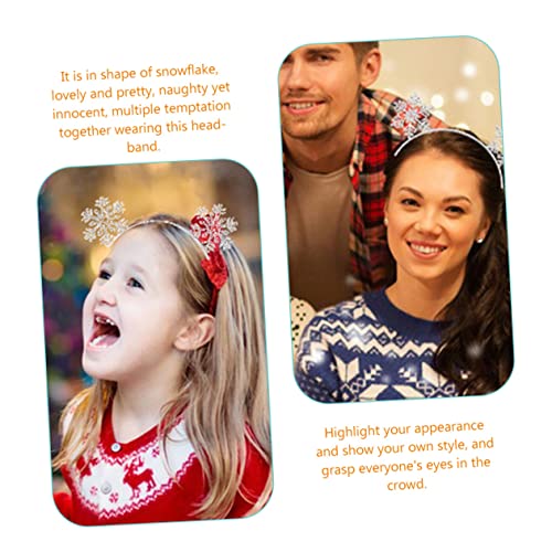 MUCKLILY Weihnachtlicher Schneeflocken Haarreif Metall Accessoire für Damen Festlicher Haarschmuck Weihnachtsfeier Cosplay Party Dekoration MUCKLILY Weihnachtlicher Schneeflocken Haarreif Metall Accessoire für Damen Festlicher Haarschmuck Weihnachtsfeier Cosplay Party Dekoration von MUCKLILY