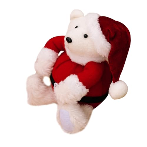 MUCKLILY Weihnachtsbärenpuppe süßer Bär Plüschweste Bär gefüllter Bär Plüsch bequemer Kuschelbär entzückendes Bärenspielzeug tragen gefüllte Puppendekoration Stoff MUCKLILY Weihnachtsbärenpuppe süßer Bär Plüschweste Bär gefüllter Bär Plüsch bequemer Kuschelbär entzückendes Bärenspielzeug tragen gefüllte Puppendekoration Stoff von MUCKLILY