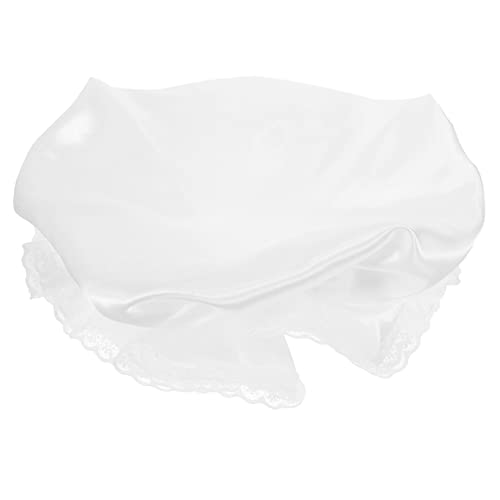 MUCKLILY Weiße Spitzen Dienstmädchen Haube Damen Leichtes Cosplay Kostümzubehör Vielseitig für Party Festival Rollenspiel Bühnenauftritt Komfortabel und Attraktiv MUCKLILY Weiße Spitzen Dienstmädchen Haube Damen Leichtes Cosplay Kostümzubehör Vielseitig für Party Festival Rollenspiel Bühnenauftritt Komfortabel und Attraktiv von MUCKLILY
