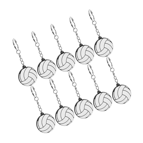 MUELODSIC 10 Stück PVC Volleyball Schlüsselanhänger Leichte Dekorative Anhänger für Rucksack Tasche Schlüssel Tragbar und Modisch Geschenk für Geburtstag Sportfans Party Mitgebsel MUELODSIC 10 Stück PVC Volleyball Schlüsselanhänger Leichte Dekorative Anhänger für Rucksack Tasche Schlüssel Tragbar und Modisch Geschenk für Geburtstag Sportfans Party Mitgebsel von MUELODSIC