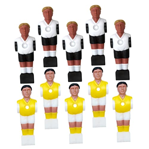 MUELODSIC 10 Stück Teiliges Resin Tischfußball Spieler Figuren Robuste Fußballspieler Ersatzteile Glatte Oberfläche Klassische Farben Kompatibel mit Standard Kickerstangen MUELODSIC 10 Stück Teiliges Resin Tischfußball Spieler Figuren Robuste Fußballspieler Ersatzteile Glatte Oberfläche Klassische Farben Kompatibel mit Standard Kickerstangen von MUELODSIC