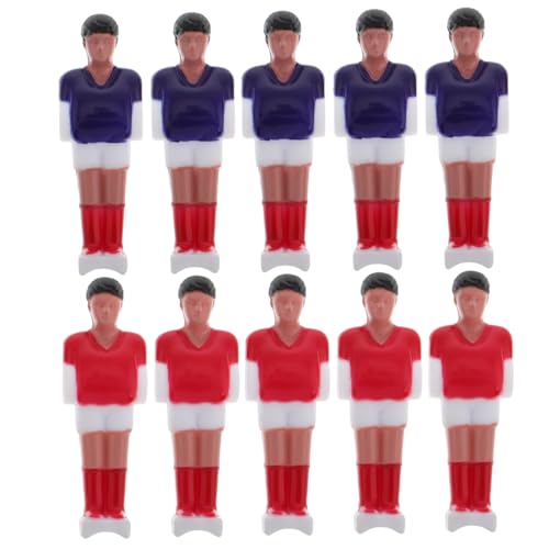 MUELODSIC 10 Stück Teiliges Tischfußballspieler Ersatzset Detailgetreue Mini Fußballspieler Figuren Vielseitiges Zubehör für Tischfußballmaschinen Geeignet für Zuhause Büro von MUELODSIC