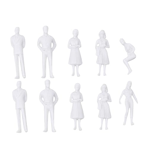 MUELODSIC 10 Stück Unbemalt für Modelleisenbahnen und Puppenhäuser MUELODSIC 10 Stück Unbemalt für Modelleisenbahnen und Puppenhäuser von MUELODSIC