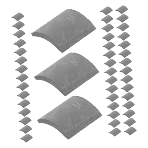 MUELODSIC 100pcs 1:16 Miniaturgarten Dachfliesen Dekorative Simulationsdachfliesen House Gefälschte Fliesen Puppenhaus Gebäudezubehör von MUELODSIC
