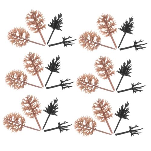 MUELODSIC 116 Stück Miniatur Bäume Modellbau Kunststoff Mini Bäume für Diorama Landschaft Zug Schienen Sandtisch Zubehör Mikro Landschaft DIY Modellbau von MUELODSIC