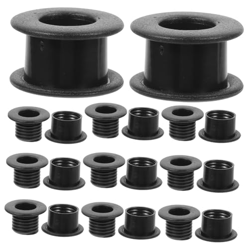 MUELODSIC 12 Paare Tischfußball Lagerbuchsen Kunststoff Lager für Kickerstangen Gewindestruktur Einfache Montage Leicht Passend für Tischkicker Praktisches Ersatzteil für Fußballspielgeräte von MUELODSIC