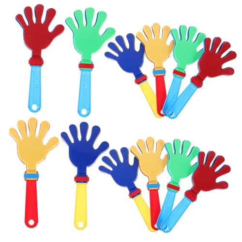 MUELODSIC 12 Stück Teiliges Handklatschen aus Kunststoff Bunte Hand Clappers Noisemaker für Kindergeburtstag Leicht Sicher und Einfach zu Halten als Party Mitgebsel für MUELODSIC 12 Stück Teiliges Handklatschen aus Kunststoff Bunte Hand Clappers Noisemaker für Kindergeburtstag Leicht Sicher und Einfach zu Halten als Party Mitgebsel für von MUELODSIC