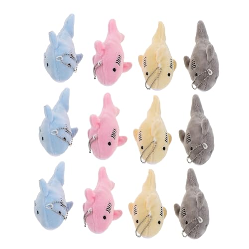 MUELODSIC 12 Stück Teiliges Plüsch Shark Keychain Weiche Mini Stofftier Anhänger Niedliche Meeres-Themen Schlüsselanhänger Vielseitige Rucksack Taschenaccessoires Bunte Partygeschenke MUELODSIC 12 Stück Teiliges Plüsch Shark Keychain Weiche Mini Stofftier Anhänger Niedliche Meeres-Themen Schlüsselanhänger Vielseitige Rucksack Taschenaccessoires Bunte Partygeschenke von MUELODSIC