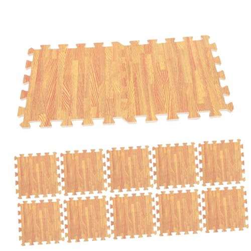 MUELODSIC 12 Stück Teiliges Puzzle Schaumstoff Bodenmatten Holzmaserung Krabbelmatte Gepolsterte Spielmatte für Kleinkinderzimmer Schadstofffrei rutschfest Vielseitig als Spielteppich und MUELODSIC 12 Stück Teiliges Puzzle Schaumstoff Bodenmatten Holzmaserung Krabbelmatte Gepolsterte Spielmatte für Kleinkinderzimmer Schadstofffrei rutschfest Vielseitig als Spielteppich und von MUELODSIC