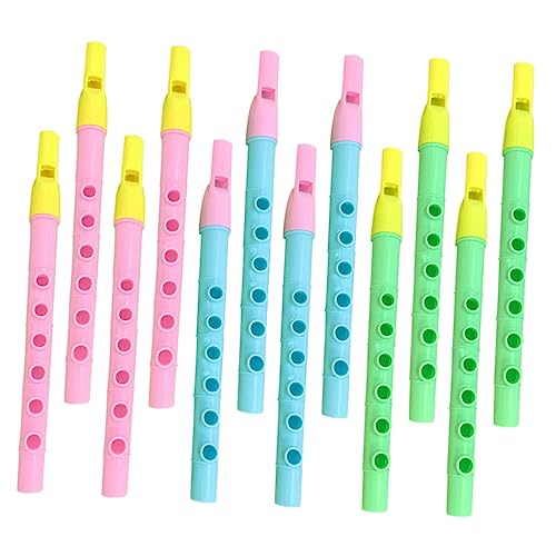 MUELODSIC 12Stücke Blockflöte für Teiliges Ungiftiges Musikspielzeug aus Hochwertigem Blasinstrument für Anfänger und Kleine Musiker Farben Zufällig MUELODSIC 12Stücke Blockflöte für Teiliges Ungiftiges Musikspielzeug aus Hochwertigem Blasinstrument für Anfänger und Kleine Musiker Farben Zufällig von MUELODSIC