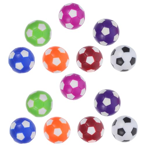 MUELODSIC 14 Stück Teiliges Mini-fußball-tischkickerbälle Bunte Tischfußball Ersatzbälle Glatte Oberfläche Leicht zu Reinigen für Tischfußballspiel Zuhause und Unterhaltung von MUELODSIC