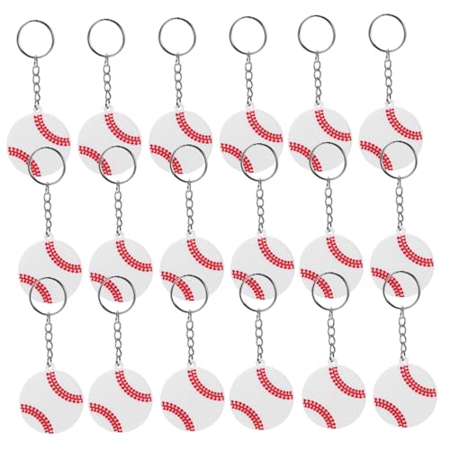 MUELODSIC 20 Stück Volleyball Schlüsselanhänger Teiliges PVC Volleyball Charms Sportliche Taschenanhänger Multifunktionale Schlüsselringe als Partygeschenke und Dekorative Schlüsselanhänger von MUELODSIC