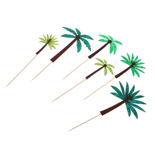MUELODSIC 24 Stück Teiliges Cake Topper aus Filz und Holz Tropische Hawaii Kokospalmen Motiv Dekorative Party Tortendeko für Kuchen Cupcakes und Muffins Sichere und Vielseitige MUELODSIC 24 Stück Teiliges Cake Topper aus Filz und Holz Tropische Hawaii Kokospalmen Motiv Dekorative Party Tortendeko für Kuchen Cupcakes und Muffins Sichere und Vielseitige von MUELODSIC