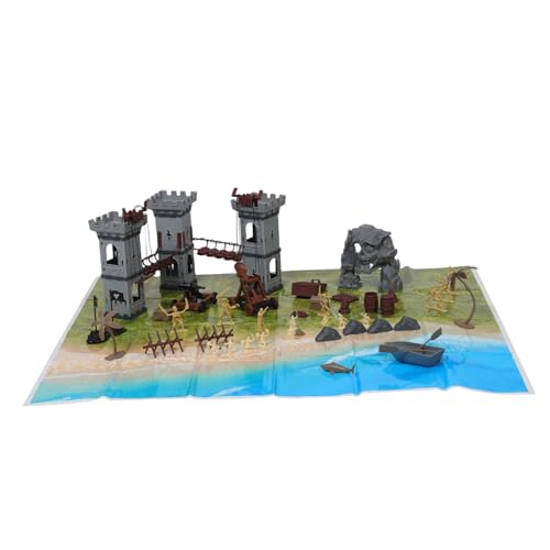 MUELODSIC 293 Stück Teiliges Army Men Playset mit Piraten Ritterfiguren Detailreiche Mini Soldaten für DIY-militärmodelle Inklusive Schlossmodell und Robustem Zubehör für Kindergeburtstag MUELODSIC 293 Stück Teiliges Army Men Playset mit Piraten Ritterfiguren Detailreiche Mini Soldaten für DIY-militärmodelle Inklusive Schlossmodell und Robustem Zubehör für Kindergeburtstag von MUELODSIC