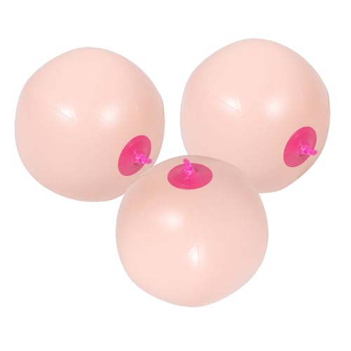 MUELODSIC 3 Stück PVC Aufblasbare Strandbälle Strapazierfähig Schnelles Aufblasen Bunte Designs für Poolparty Sommeraktivitäten Outdoor Spielspaß und Dekoration von MUELODSIC