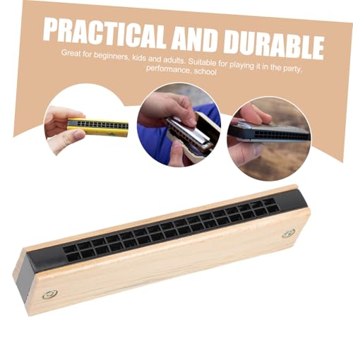 MUELODSIC 3 Stück Teiliges Blasinstrument aus Hochwertigem Holz Pädagogisches Musikinstrument für Anfänger mit Löchern Tragbares Leichtes Blasinstrument für Schule Party und Reise als von MUELODSIC