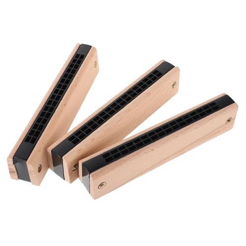 MUELODSIC 3 Stück Teiliges Holzharmonika für Doppelte Reihe DIY Holz Mundharmonika Lernspielzeug Pädagogisches Musikinstrument für Anfänger Fördert Kreativität und Familienzeit MUELODSIC 3 Stück Teiliges Holzharmonika für Doppelte Reihe DIY Holz Mundharmonika Lernspielzeug Pädagogisches Musikinstrument für Anfänger Fördert Kreativität und Familienzeit von MUELODSIC