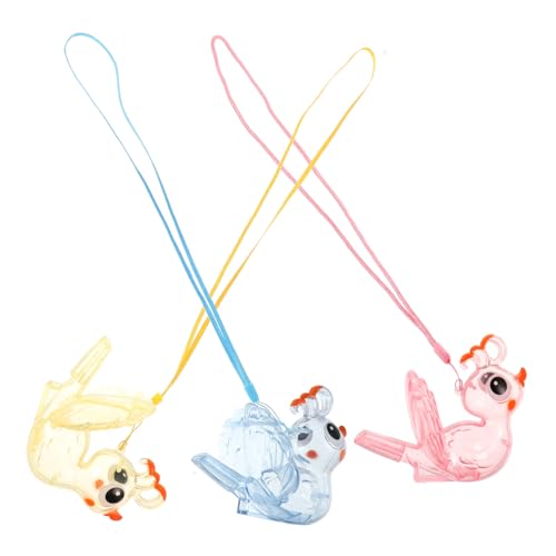 MUELODSIC 3 Stück Wasser-vogelpfeifen für Langlebige Plastik-pfiffe in Pfau-form Hochfrequente Tierlaute Fördert Hörfähigkeiten und Outdoor-spielspaß Partyspielzeug für Jungen und Mädchen von MUELODSIC