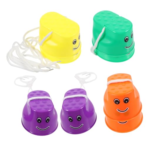 MUELODSIC 4 Paare Stelzen Eimer Stelzen Laufbecher für Outdoor Indoor Balance Training Geburtstagsspiele Jungen Mädchen MUELODSIC 4 Paare Stelzen Eimer Stelzen Laufbecher für Outdoor Indoor Balance Training Geburtstagsspiele Jungen Mädchen von MUELODSIC