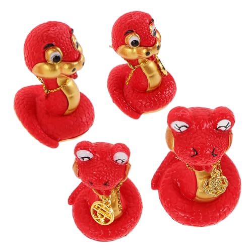 MUELODSIC 4stücke Miniatur Schlangenfigur Feng Shui Deko Für Jahr Chinesisches Neujahr Ornament Für Auto Und Zuhause Kreative Tischdeko MUELODSIC 4stücke Miniatur Schlangenfigur Feng Shui Deko Für Jahr Chinesisches Neujahr Ornament Für Auto Und Zuhause Kreative Tischdeko von MUELODSIC