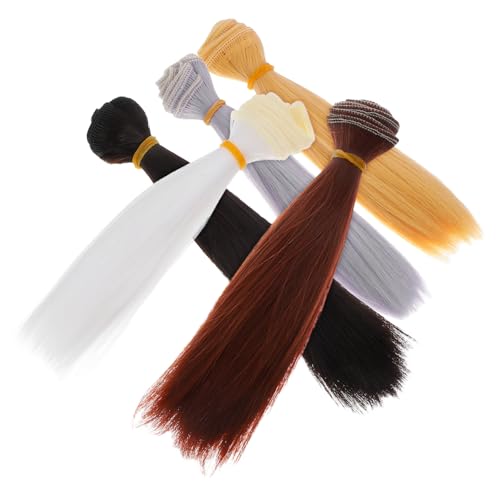 MUELODSIC 5 Stück Puppe Perücke Puppenhaardekoration gerade Puppenperücken Synthetische Perücken für Puppen Puppe Kunsthaar Puppenperücken, Puppenhaare lebendige Puppenperücken 15cm Plastik MUELODSIC 5 Stück Puppe Perücke Puppenhaardekoration gerade Puppenperücken Synthetische Perücken für Puppen Puppe Kunsthaar Puppenperücken, Puppenhaare lebendige Puppenperücken 15cm Plastik von MUELODSIC