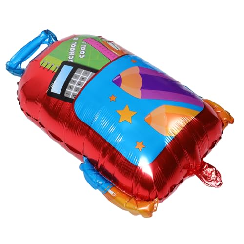 MUELODSIC 5 Stück Teiliges Schulranzen Ballon aus Stabilem Aluminiumfolie Material Wiederverwendbare Rucksack Deko für Kindergarten und Schulanfang Interaktive Partydekoration für von MUELODSIC