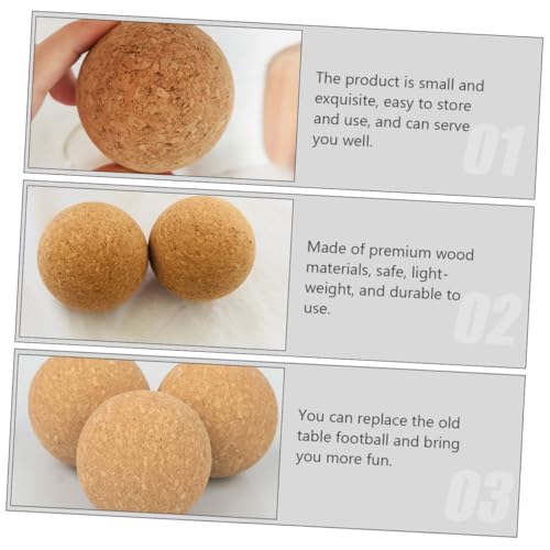 MUELODSIC 5 Stück Teiliges Tischfußball Robustem Holz für Desktop Langlebig Praktische Ersatzbälle für Tischkicker für Spiel und Party MUELODSIC 5 Stück Teiliges Tischfußball Robustem Holz für Desktop Langlebig Praktische Ersatzbälle für Tischkicker für Spiel und Party von MUELODSIC