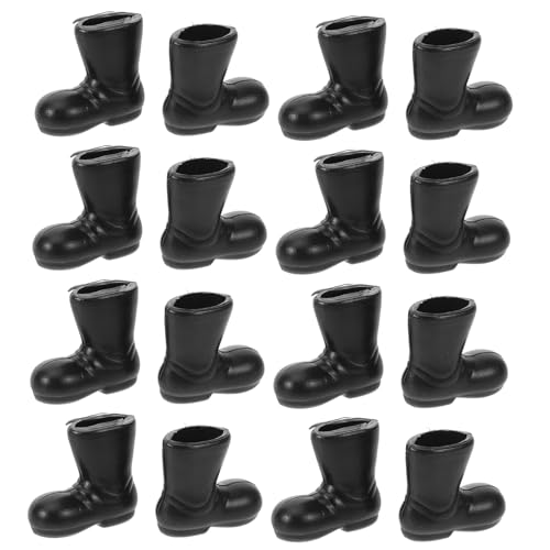 MUELODSIC 50 Stück Miniatur Weihnachtsmann Stiefel Bunte Kunststoff Mini Schuhe Puppenhaus Zubehör für Weihnachten Schwarz MUELODSIC 50 Stück Miniatur Weihnachtsmann Stiefel Bunte Kunststoff Mini Schuhe Puppenhaus Zubehör für Weihnachten Schwarz von MUELODSIC