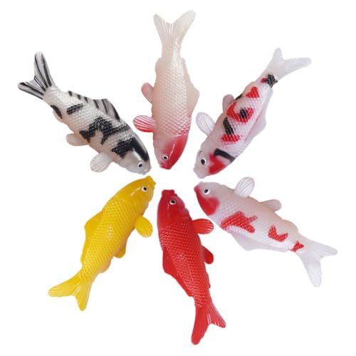 MUELODSIC 6 Stück Koi-Fisch-Modell Fischtankdekoration Kleine Plastikfische Künstliches Tier Fischaquariumdekor Fisch Dekoration Spielzeugfisch Fischmodelle Koi- Koi-Fisch-Statue PVC MUELODSIC 6 Stück Koi-Fisch-Modell Fischtankdekoration Kleine Plastikfische Künstliches Tier Fischaquariumdekor Fisch Dekoration Spielzeugfisch Fischmodelle Koi- Koi-Fisch-Statue PVC von MUELODSIC