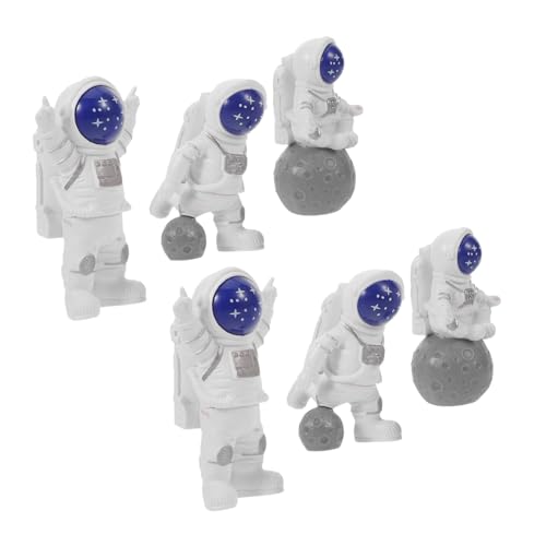 MUELODSIC 6 Stück Mini Astronaut Resin Figuren Leicht Wiederverwendbar Weltraum Geburtstags-deko für Kuchen Schreibtisch Kinderfreundliche Raumfahrer Modelle Nachhaltige Party-ornamente MUELODSIC 6 Stück Mini Astronaut Resin Figuren Leicht Wiederverwendbar Weltraum Geburtstags-deko für Kuchen Schreibtisch Kinderfreundliche Raumfahrer Modelle Nachhaltige Party-ornamente von MUELODSIC