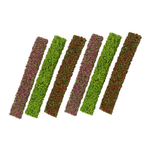 MUELODSIC 6 Stück Miniaturisierte Sträucher Statische Pflanzen für Modelleisenbahn und Gartenlandschaft für Realistische Dioramen und Dekoration von MUELODSIC