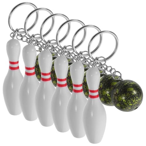 MUELODSIC 6 Stück Teiliges Bowling Schlüsselanhänger Grün Bowling Pin und Ball Anhänger Party Mitbringsel Kindergeburtstag Schulkarneval Preise Rucksack Schmuck für Jungen und Mädchen MUELODSIC 6 Stück Teiliges Bowling Schlüsselanhänger Grün Bowling Pin und Ball Anhänger Party Mitbringsel Kindergeburtstag Schulkarneval Preise Rucksack Schmuck für Jungen und Mädchen von MUELODSIC
