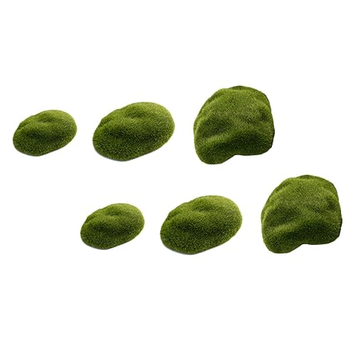 MUELODSIC 6pcs Simulierte Stein Ornament Gefälschte Stein Schmücken Moos Dekorative Für Rasen Garten Decor MUELODSIC 6pcs Simulierte Stein Ornament Gefälschte Stein Schmücken Moos Dekorative Für Rasen Garten Decor von MUELODSIC