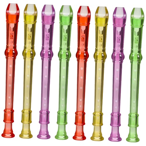 MUELODSIC 8 Stück Teiliges Klarinetten Transparent Kleine Flöte Lerninstrument für Anfänger und Leicht Kompakt mit Klarem Klang und Angenehmem Spielgefühl für Musikunterricht von MUELODSIC